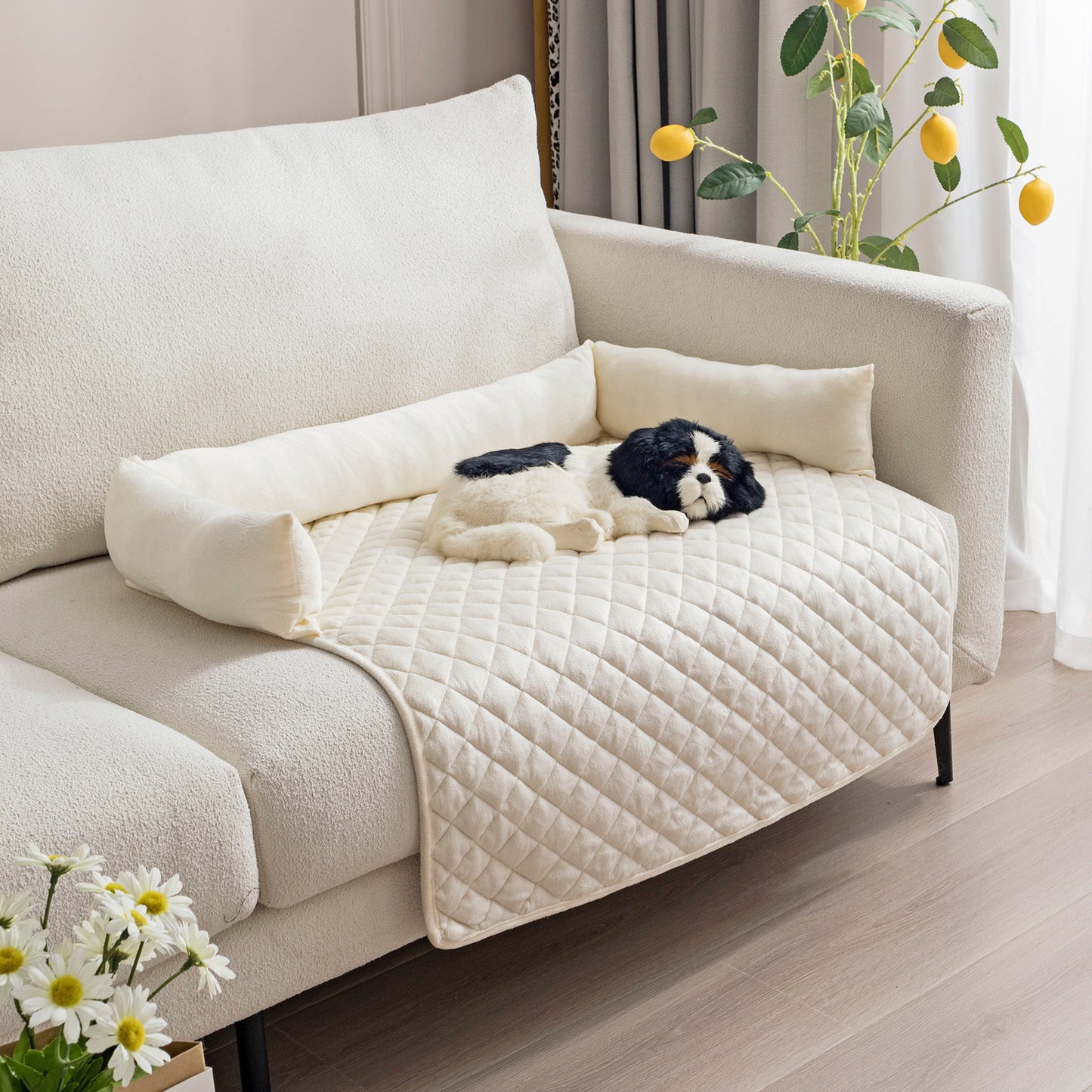 Canapé-Lit pour Chien et Chat – Coussin Chaud & Protecteur de Meuble