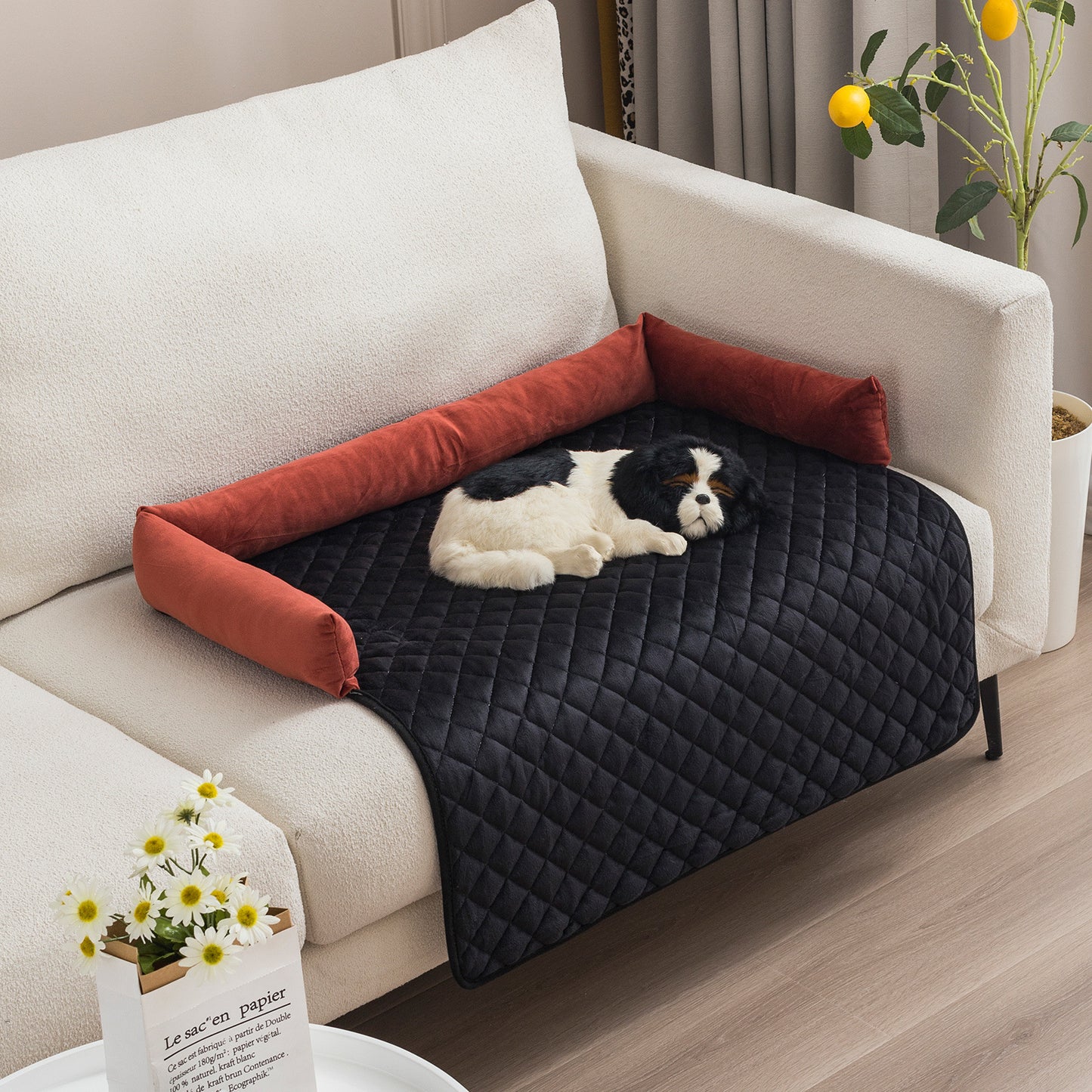 Canapé-Lit pour Chien et Chat – Coussin Chaud & Protecteur de Meuble