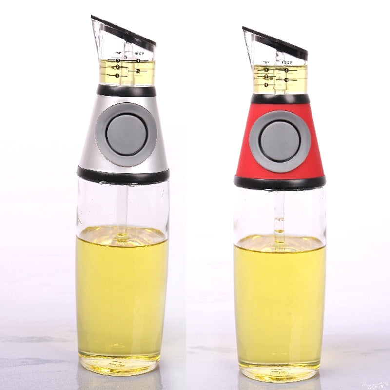 Bouteille en Verre Gradueé 500ml – Huile, Sauce Soja & Cuisine