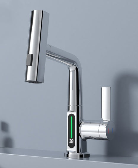 Robinet Cuisine Intelligent – Affichage Température & Rotation 360°