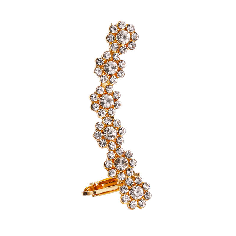 Clip d'Oreille Papillon Cristal – Bijou Floral Fashion Femme