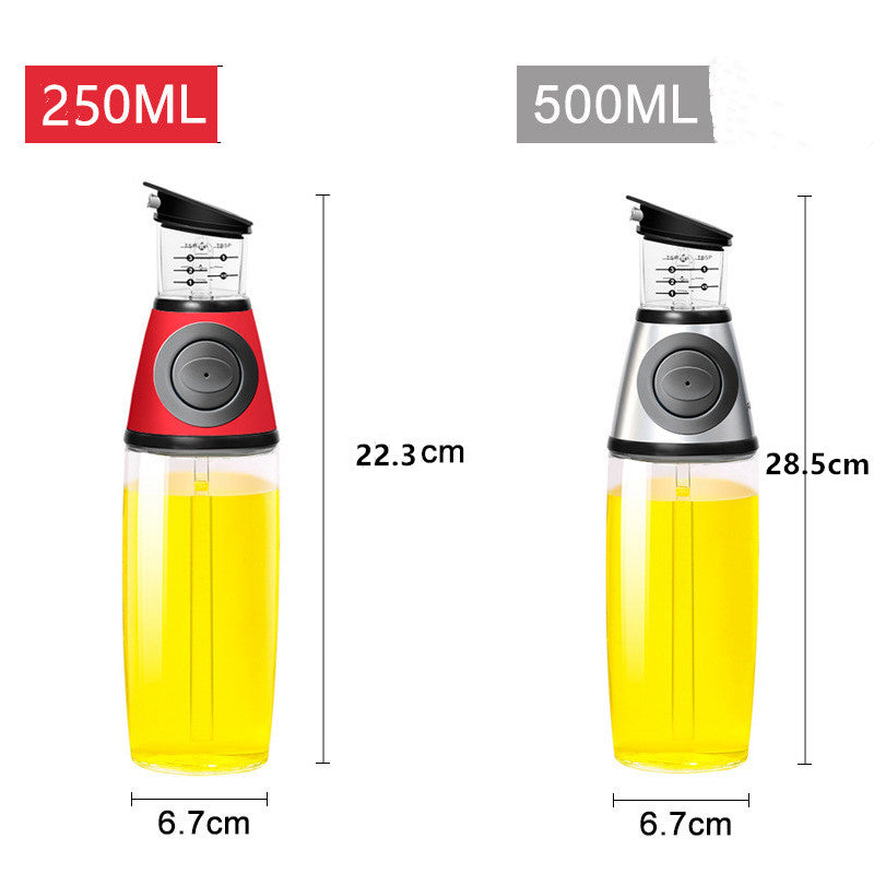 Bouteille en Verre Gradueé 500ml – Huile, Sauce Soja & Cuisine