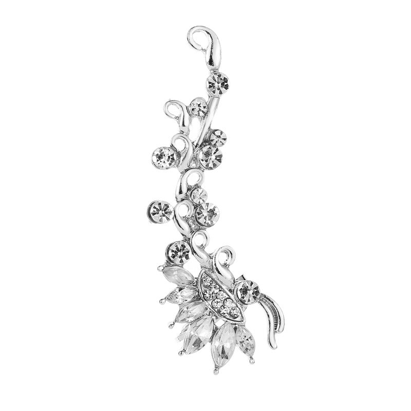 Clip d'Oreille Papillon Cristal – Bijou Floral Fashion Femme