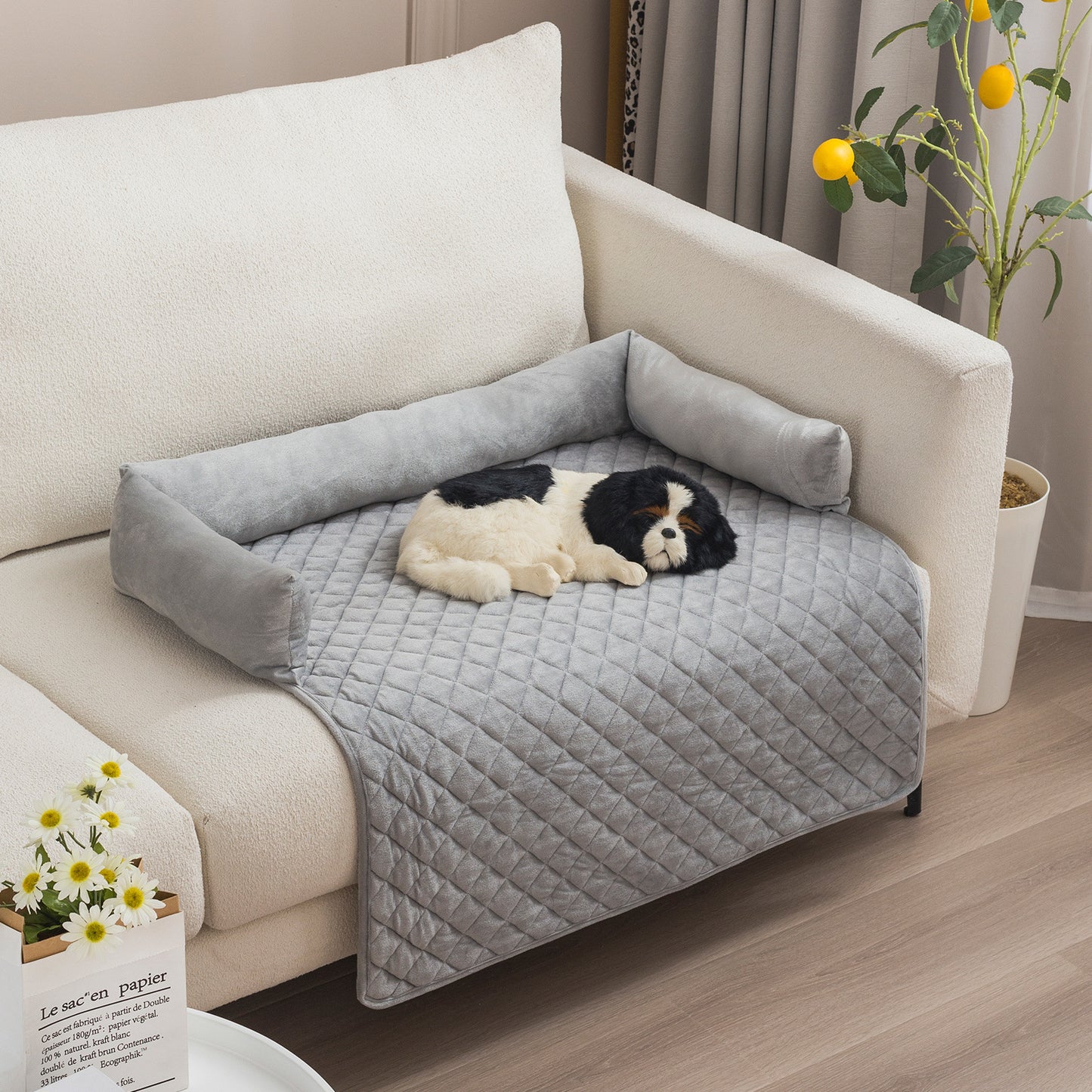 Canapé-Lit pour Chien et Chat – Coussin Chaud & Protecteur de Meuble