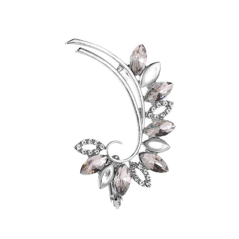 Clip d'Oreille Papillon Cristal – Bijou Floral Fashion Femme