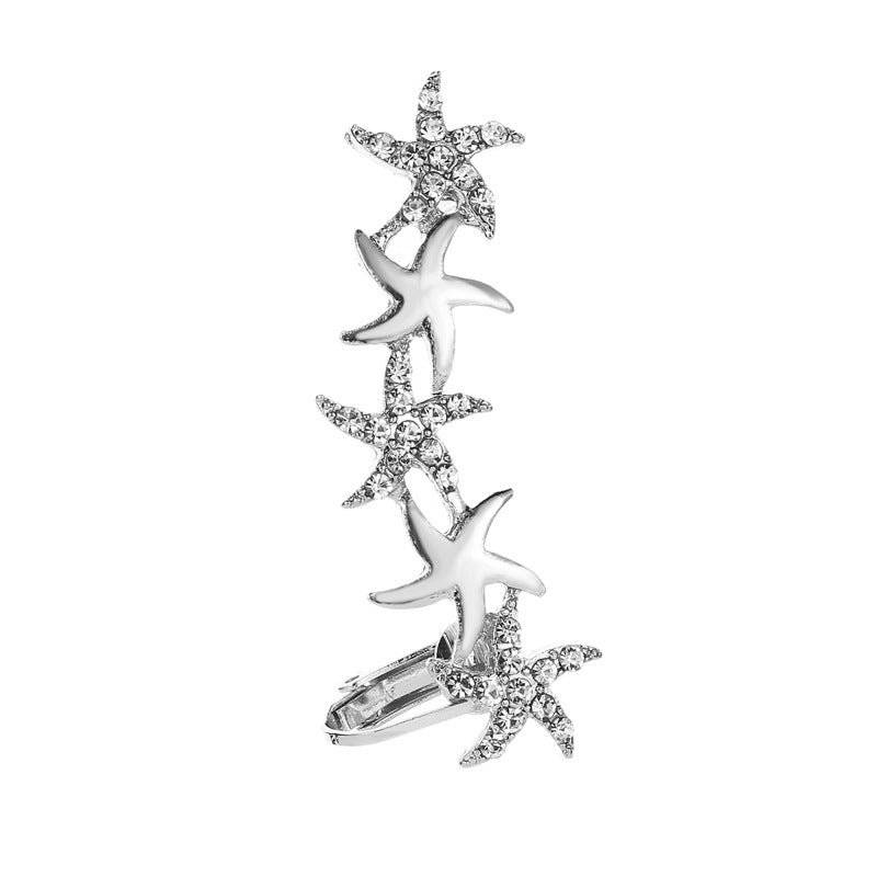 Clip d'Oreille Papillon Cristal – Bijou Floral Fashion Femme