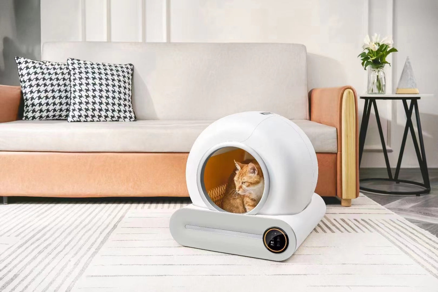 Bac à Litière Automatique pour Chat – Nettoyage Intelligent