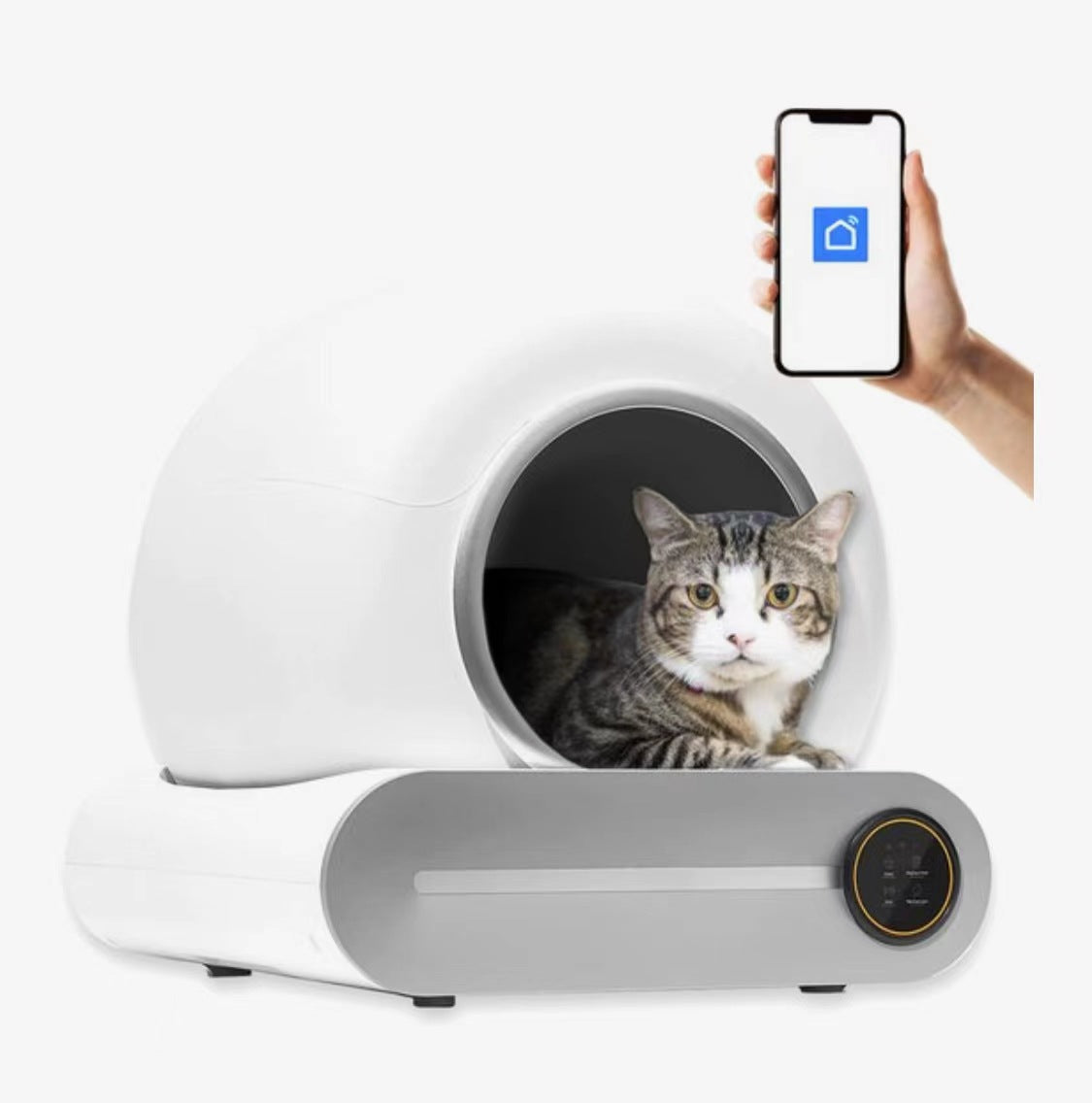 Bac à Litière Automatique pour Chat – Nettoyage Intelligent