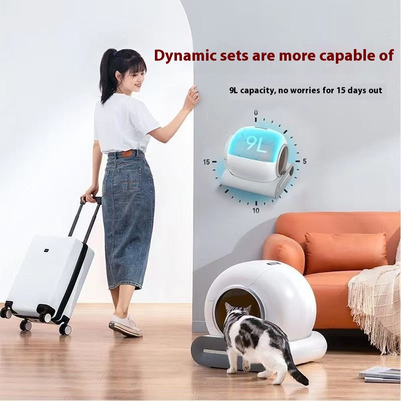 Bac à Litière Automatique pour Chat – Nettoyage Intelligent