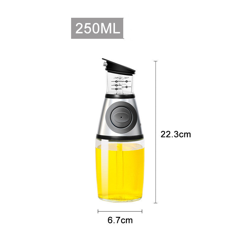 Bouteille en Verre Gradueé 500ml – Huile, Sauce Soja & Cuisine