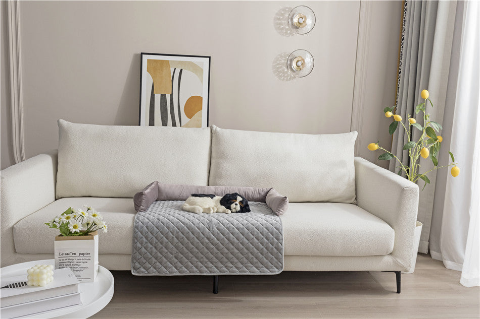 Canapé-Lit pour Chien et Chat – Coussin Chaud & Protecteur de Meuble
