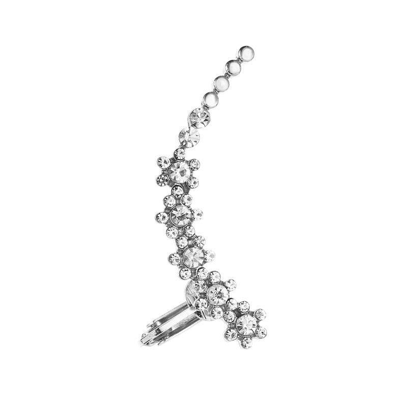 Clip d'Oreille Papillon Cristal – Bijou Floral Fashion Femme