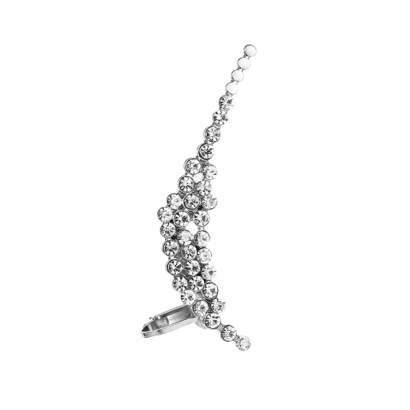 Clip d'Oreille Papillon Cristal – Bijou Floral Fashion Femme