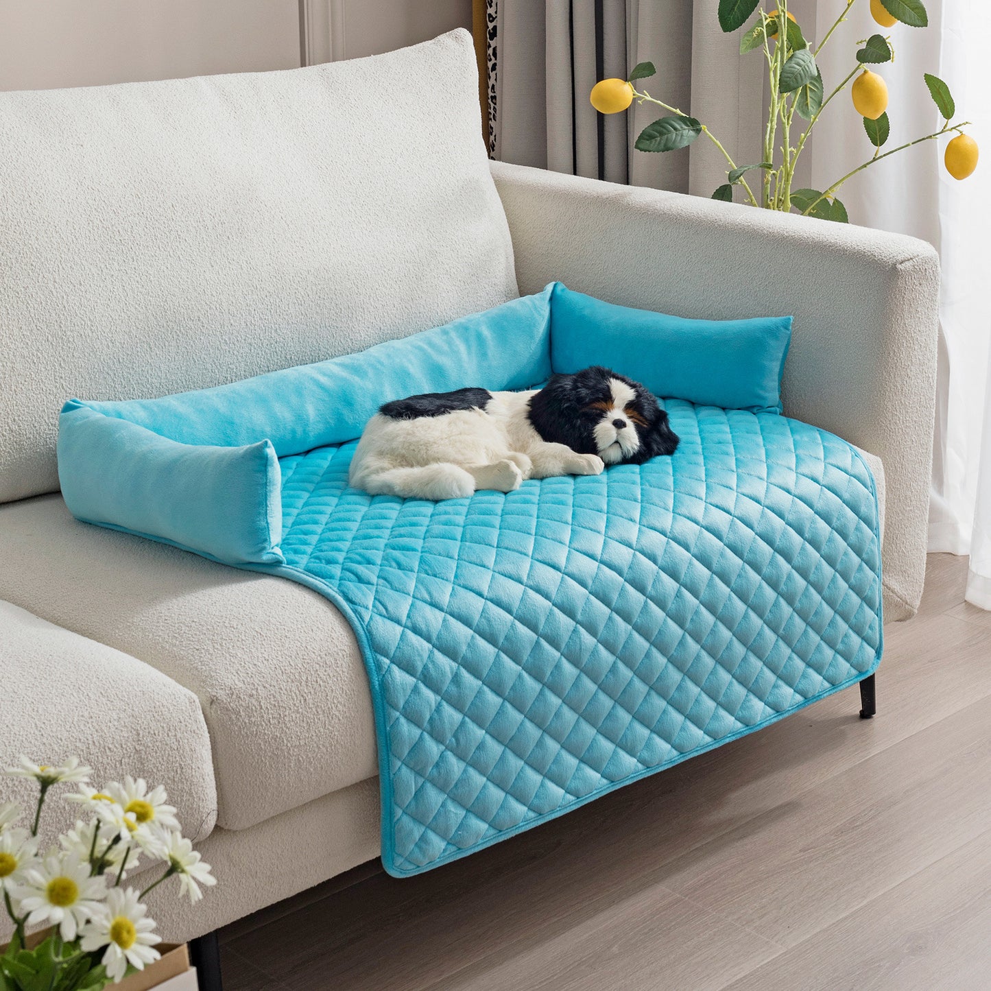 Canapé-Lit pour Chien et Chat – Coussin Chaud & Protecteur de Meuble