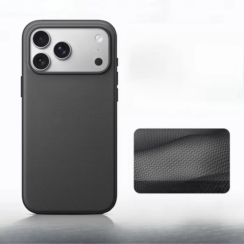 Coque Magnétique Tressée iPhone 17 16 15 – MagSafe & Charge Sans Fil