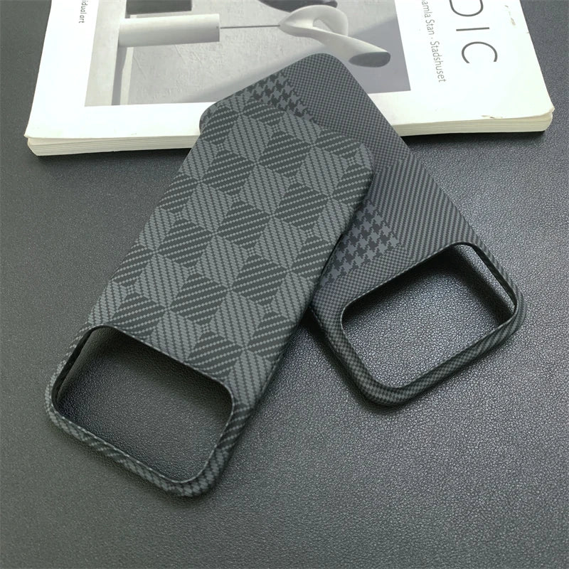 Coque Slim Fibre de Carbone iPhone 17 Pro Max – Antichoc & Mate