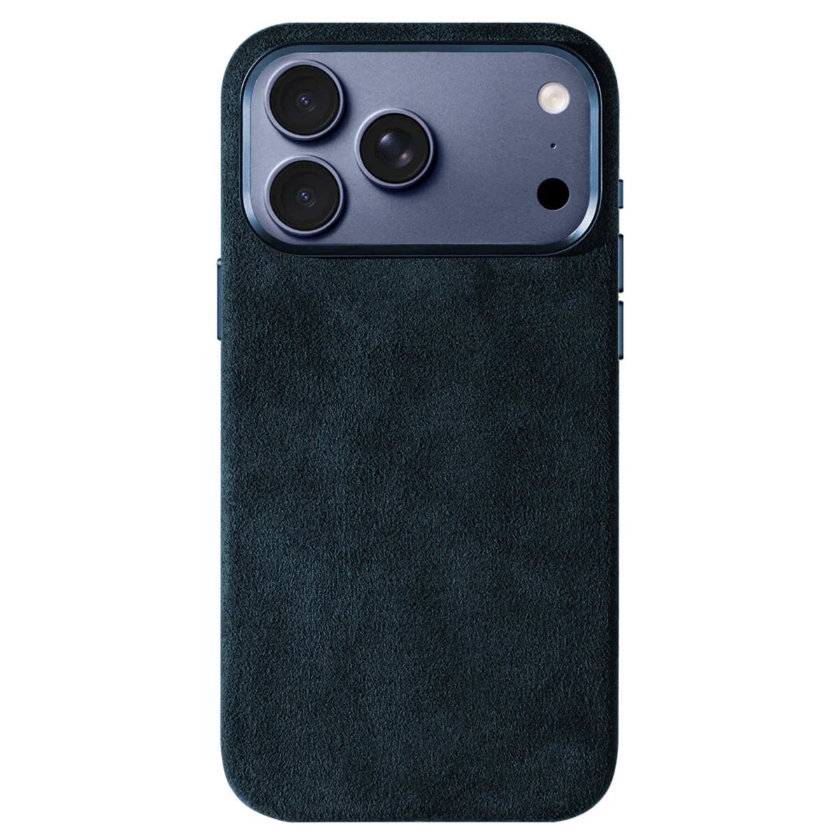 Coque Alcantara Italien MagSafe iPhone 17 Pro – Bouton Smart Premium