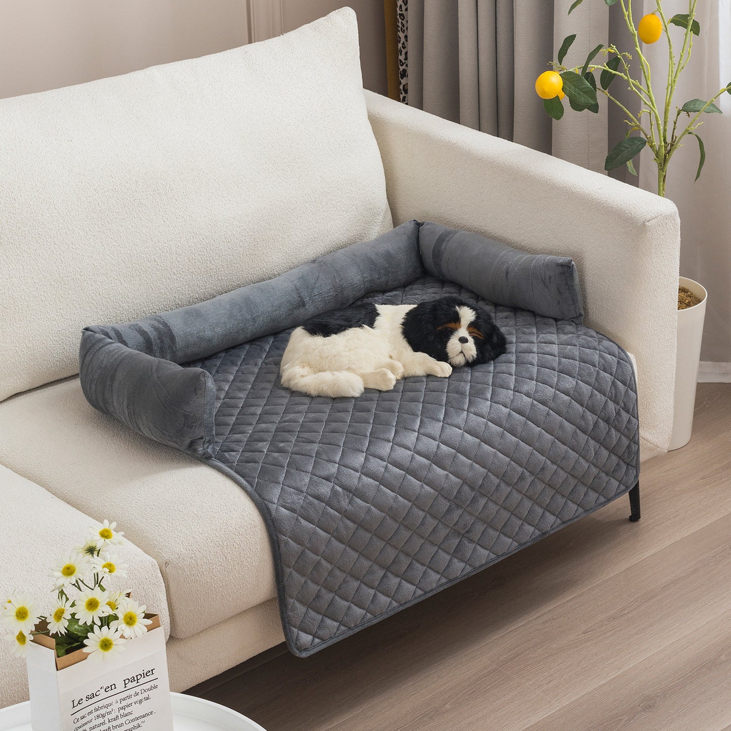 Canapé-Lit pour Chien et Chat – Coussin Chaud & Protecteur de Meuble
