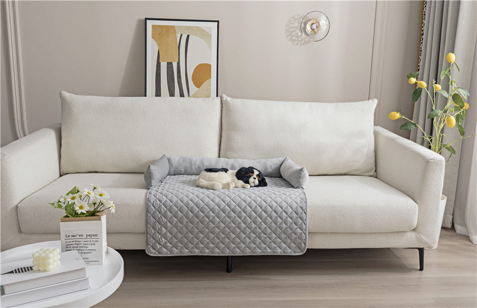 Canapé-Lit pour Chien et Chat – Coussin Chaud & Protecteur de Meuble