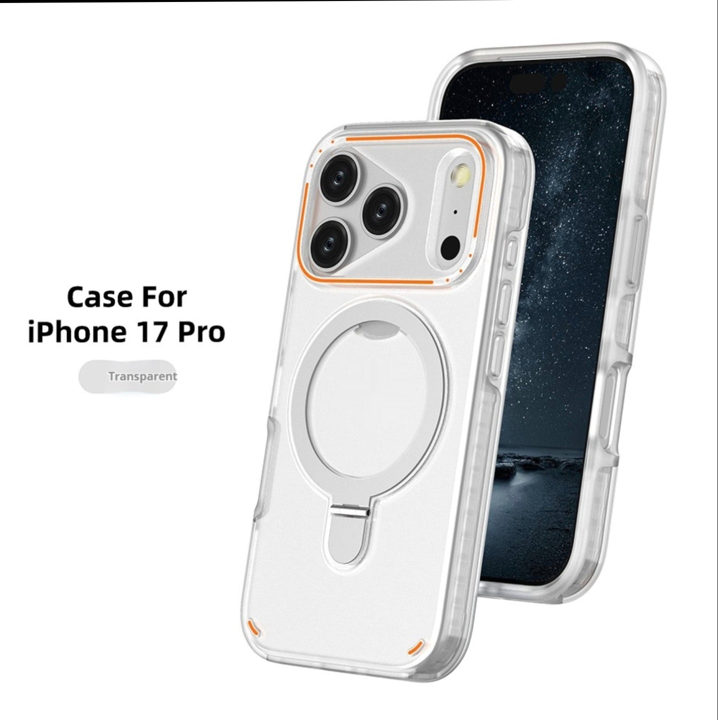 Coque iPhone 17 Pro Max – Rotation 360° & Support Magnétique